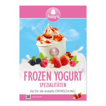 Plakat DIN A1 - Frozen Yogurt 