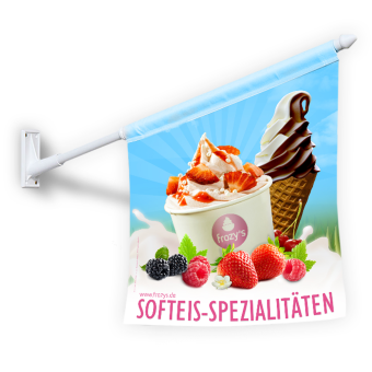 Kiosk-Fahne - Softeis 