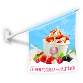 Kiosk-Fahne - Frozen Yogurt 