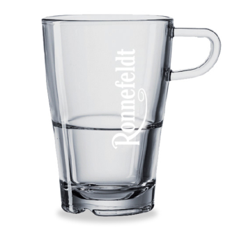 Ronnefeldt Glas mit Logo 